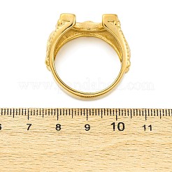 304 Stainless Steel and Rhinestone Finger Rings for Women&nbsp;RJEW-B121-08C-G