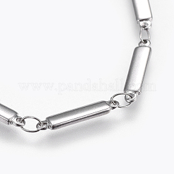 Tarnish Resistant 304 Stainless Steel Link Chain Bracelets&nbsp;X-BJEW-P239-04