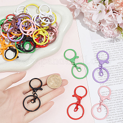36Pcs 9 Colors Baking Paint Zinc Alloy Lobster Claw Clasps&nbsp;FIND-SC0022-74