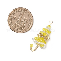 7Pcs Glass Pendants&nbsp;PALLOY-MZ01164