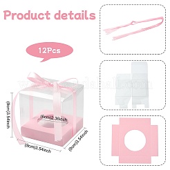 Square PET & Paper Bakery Box&nbsp;CON-FZC0002-004C