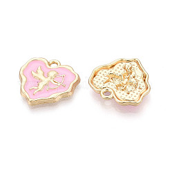 Alloy Enamel Pendants&nbsp;ENAM-T024-23B-G