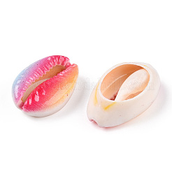 Printed Cowrie Shell Beads&nbsp;SSHEL-ZX006-06B