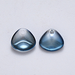 Transparent Spray Painted Glass Charms&nbsp;GLAA-R211-01-D01