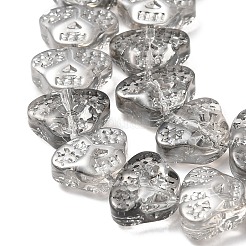 Transparent Electroplate Glass Beads Strands&nbsp;EGLA-F158-PL02-A