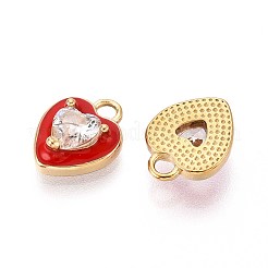 Ion Plating(IP) 304 Stainless Steel Micro Pave Cubic Zirconia Charms&nbsp;STAS-N109-243G