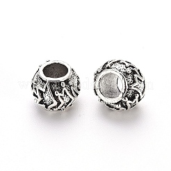 Tibetan Style Alloy European Beads Settings for Enamel&nbsp;TIBE-N006-97AS-LF