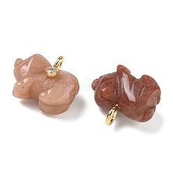 Natural Pink Aventurine Carved Pendants&nbsp;GG-CBA105B-03E-G