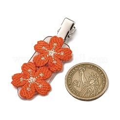 Polyester Embroidery Flower Alligator Hair Clips&nbsp;PHAR-JH00094