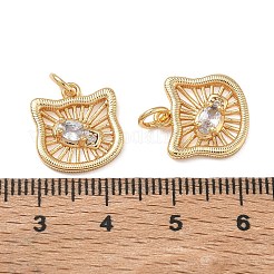 SHEGRACE Brass Clear Cubic Zirconia Charms&nbsp;XGRQ4G781-693G