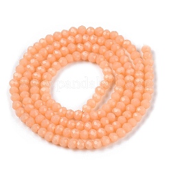 Opaque Solid Color Glass Beads Strands&nbsp;EGLA-T021-02J