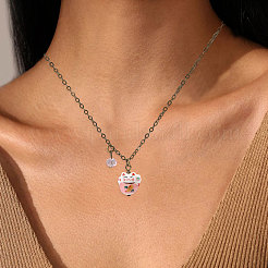 6Pcs Brass Necklaces&nbsp;NJEW-CA00002