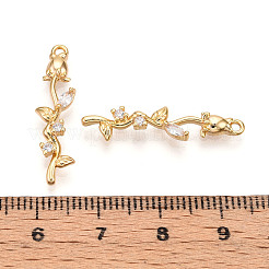 Brass Micro Pave Cubic Zirconia Pendants&nbsp;KK-N261-83G