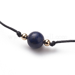 Natural Lapis Lazuli Beaded Necklaces&nbsp;NJEW-JN03099-04