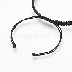 Adjustable Brass Braided Beaded Bracelets&nbsp;BJEW-JB03778-02