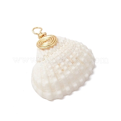 Natural Shell Pendants&nbsp;PALLOY-JF03316-03