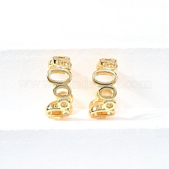 Brass Cuff Earrings&nbsp;EJEW-F370-16G