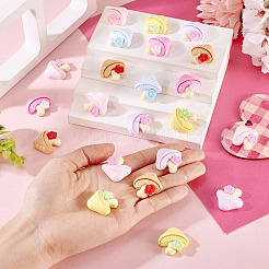 30Pcs Opaque Resin Cabochons&nbsp;CRES-TA0001-46