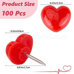Heart Plastic Push Pin&nbsp;FIND-WH20003-88A