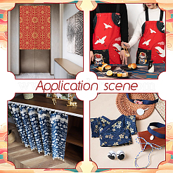 Japanese Style Cotton Fabric&nbsp;DIY-WH0504-889A