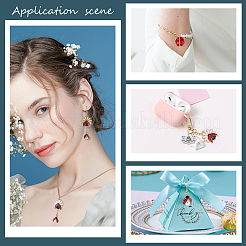 30Pcs 5 Style Alloy Enamel Pendants&nbsp;FIND-SC0003-07