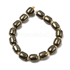 Natural Pyrite Beads Strands&nbsp;G-Z131-D01-03