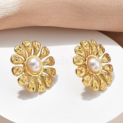 201 Stainless Steel Stud Earrings&nbsp;EJEW-D354-08G-04