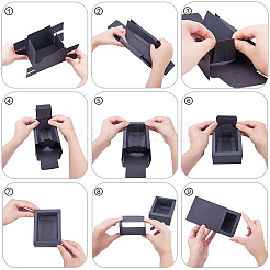 Kraft Paper Folding Box&nbsp;CON-WH0010-01L-D