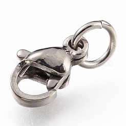 Tarnish Resistant 304 Stainless Steel Lobster Claw Clasps&nbsp;STAS-G240-01A-P