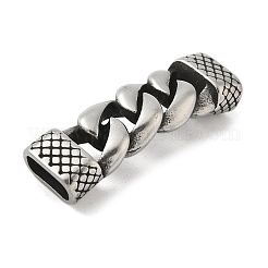 304 Stainless Steel Twisted Chain Connector Charms&nbsp;STAS-Z147-11AS-04