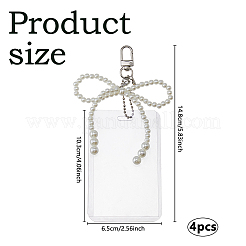 4Pcs Plastic Photocard Holder&nbsp;HJEW-DC00093