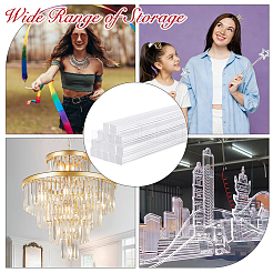 Transparent Acrylic Square Stick&nbsp;OACR-WH0037-57C