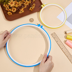 2Pcs 2 Colors Embroidery Hoops&nbsp;DIY-GF0014-40