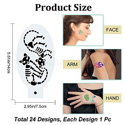 Plastic Face Paint Stencils&nbsp;DIY-WH0304-582F