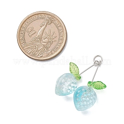 Transparent Spray Painted Glass Pendants&nbsp;PALLOY-JF04540