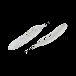 Natural Freshwater Shell Big Pendants&nbsp;BSHE-Z003-34P