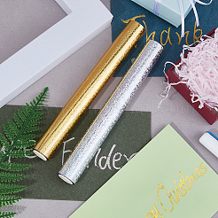 2 Rolls 2 Colors PET Stamping Hot Foil Paper&nbsp;DIY-FH0007-24A