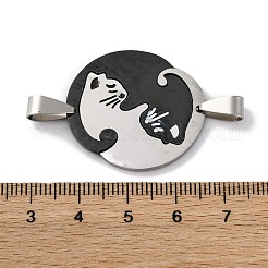 201 Stainless Steel Split Pendants&nbsp;STAS-Q342-11P
