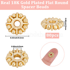 80Pcs Rack Plating Alloy Spacer Beads&nbsp;KK-BBC0023-41