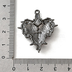 Alloy Enamel Gothic Style Pendants&nbsp;PALLOY-R157-06B-06A