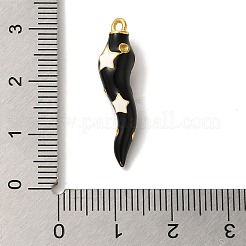 Rack Plating Brass Enamel Pendants&nbsp;KK-A229-29G