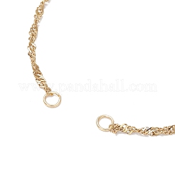 304 Stainless Steel Singapore Chain Slider Bracelet Making&nbsp;AJEW-JB01344-01