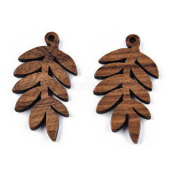 Natural Walnut Wood Pendants&nbsp;LS-WOOD-T023-15