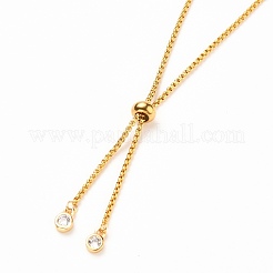 Adjustable 304 Stainless Steel Box Chain Slider Bracelet/Bolo Bracelets Making&nbsp;AJEW-JB00781-02