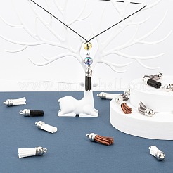 60Pcs 4 Colors Faux Suede Tassel Pendant Decorations&nbsp;FIND-LS0001-04D