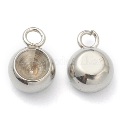 Tarnish Resistant 202 Stainless Steel Pendant Rhinestone Settings&nbsp;STAS-F266-25P