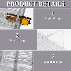 2Pcs 2 Styles Non-Woven Felt Fabrics Jewelry Rolls for Glasses&nbsp;AJEW-FG0003-85