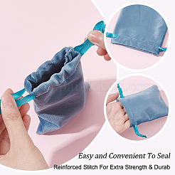 24Pcs 24 Styles Velvet Bags Drawstring Jewelry Pouches&nbsp;TP-BC0001-09