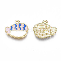 Rack Plating Alloy Enamel Pendants&nbsp;PALLOY-T077-169
