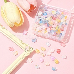 200Pcs Gradient Color Transparent Acrylic Beads&nbsp;MACR-FS0002-02